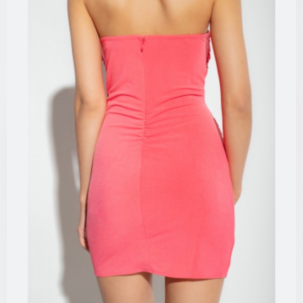 Self - Portrait Pink Strapless Dress - Picture 2 of 7